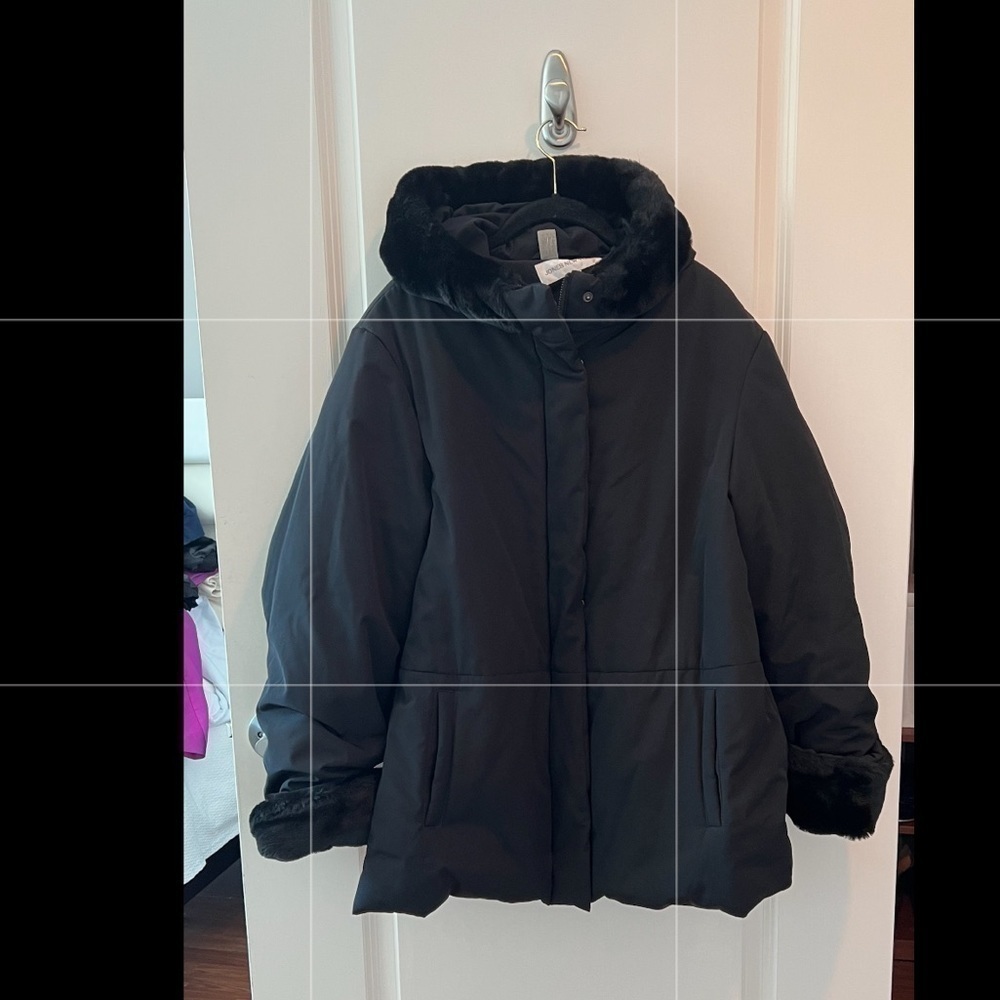 Jones New York Faux Fur Hooded Coat